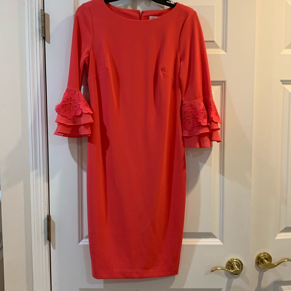 SALE - NEW Calvin Klein Watermelon Dress in Size 4